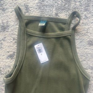 NWT Old Navy Sage Green Ribbed Bodycon Dress